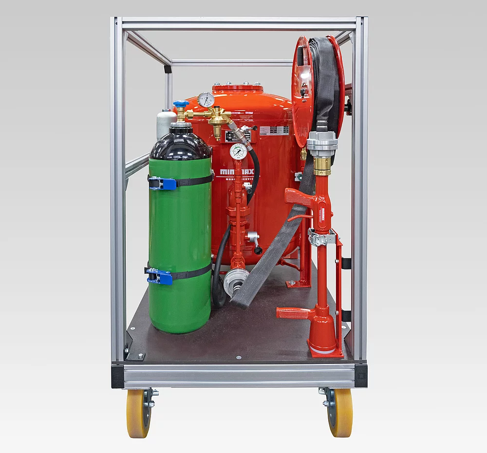 Mobile Rollcontainer-Pulverlöschanlage P250 RC (ABC)