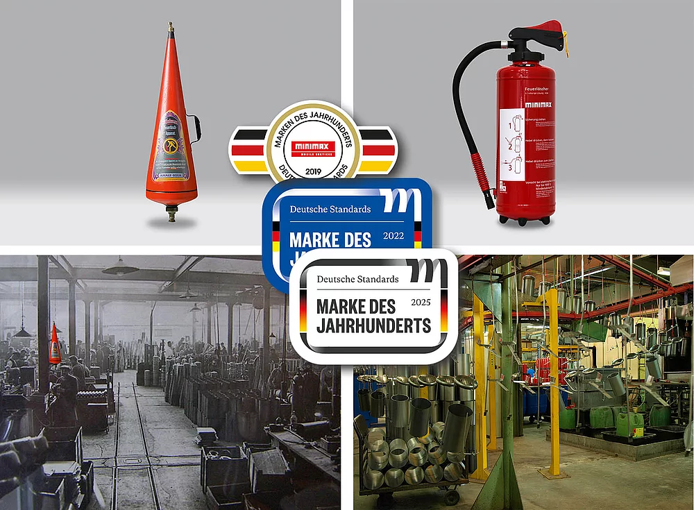 Minimax, seit über 120 Jahren Qualität "Made in Germany" und heute "Marke des Jahrhunderts"