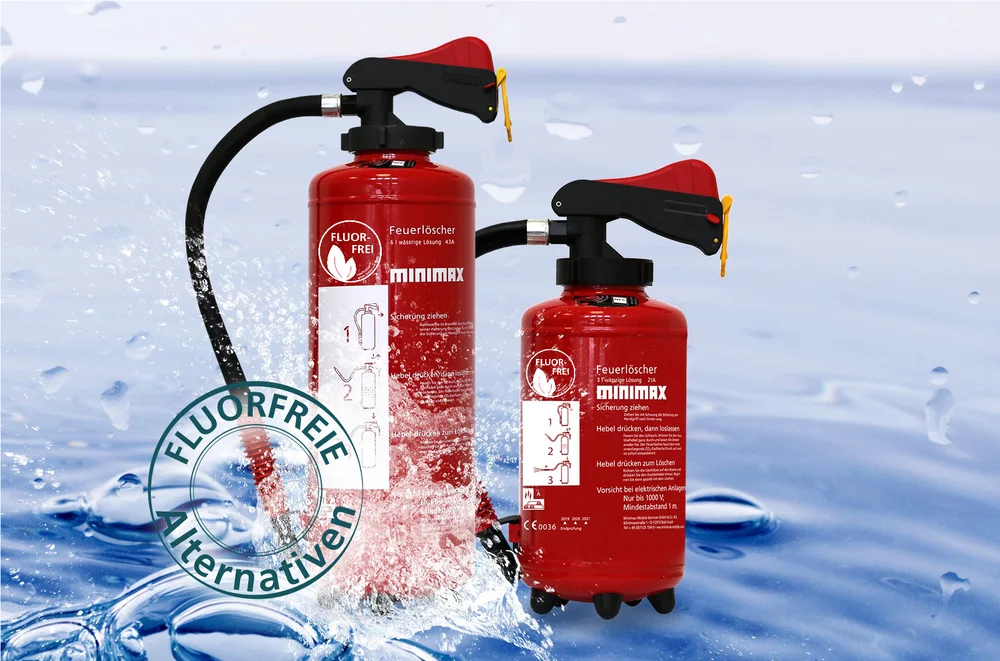 Fluorfreie Löschmittel - hier Feuerlöscher mit Effektiv-Salzlösung, leistungsstark und umweltfreundlich