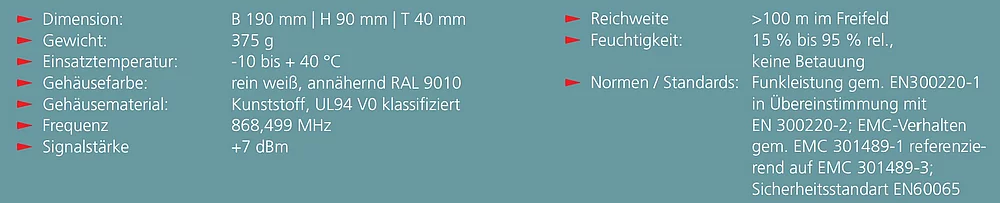 Technische Daten Koppelmodul Ei414